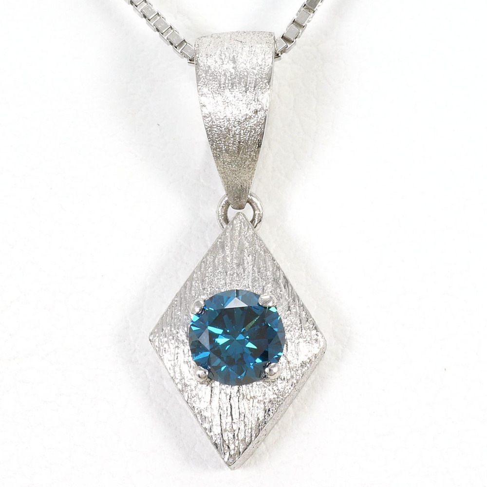 VINTAGE 18k Silver Diamond Necklace